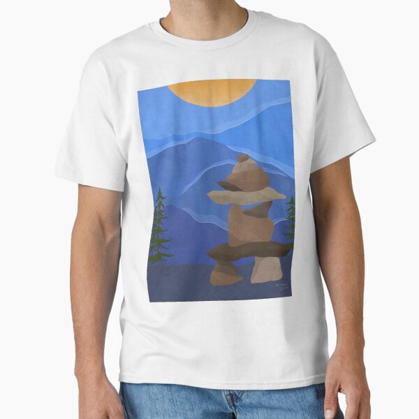 Item preview, Inukshuk and Mountains designed and sold by malissalaura.