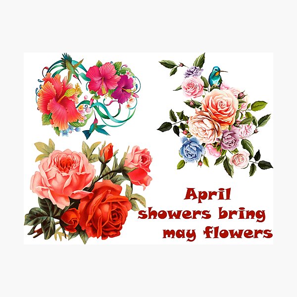 Item preview, april showers bring may flowers designed and sold by DiZaKon.