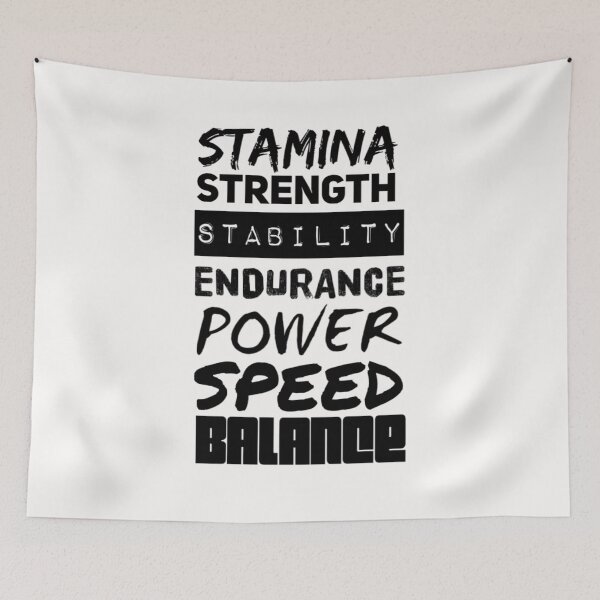 Item preview, Stamina Strength Stability Endurance Power Speed Balance designed and sold by Allyoudois.