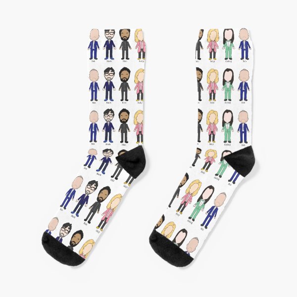 Taskmaster Cast Series 5 Illustration Socks