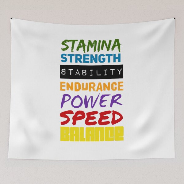 Item preview, Stamina Strength Stability Endurance Power Speed Balance designed and sold by Allyoudois.