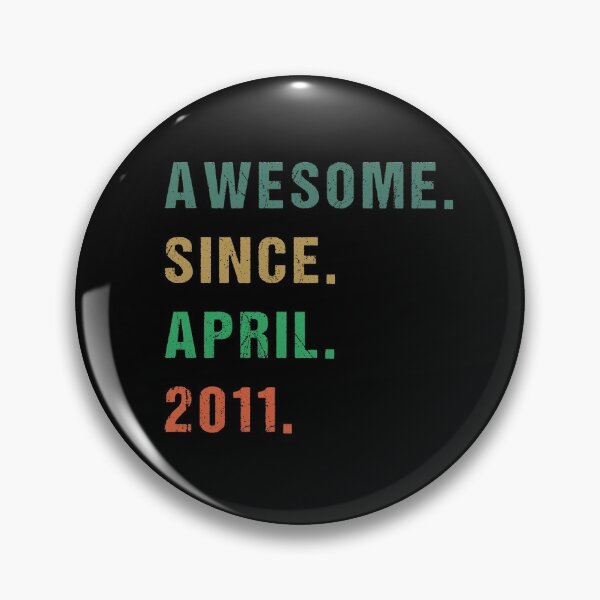 Item preview, Awesome Since April 2011 Tee 10th Birthday Gift 10 Years Premium designed and sold by midodesign20.