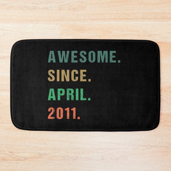 Item preview, Awesome Since April 2011 Tee 10th Birthday Gift 10 Years Premium designed and sold by midodesign20.