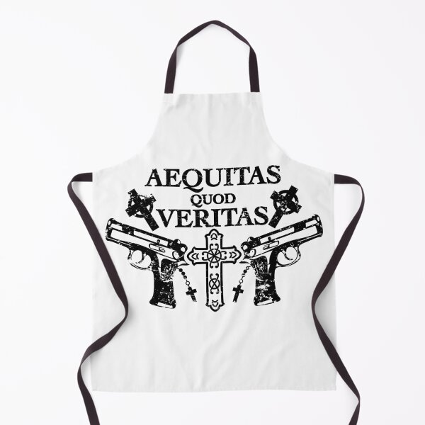 Item preview, Retro Aequitas Quod Veritas 2.0 version of the iconic saying film and cinema Boondog Saints Design designed and sold by Shirtilike.