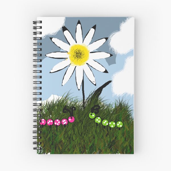 Item preview, White Daisy  & Caterpillars designed and sold by Maureen Zaharie.