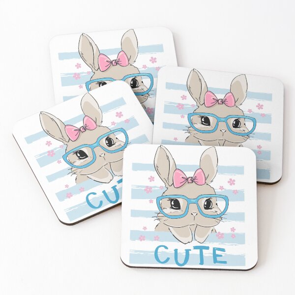 Item preview, Bunny with glasses - cute rabbit in glasses	- easter designed and sold by Zirrko.