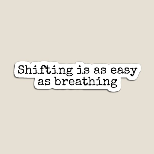 Item preview, Shifting is as easy as breathing - shifting reality affirmations designed and sold by letterinee.