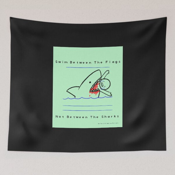 Item preview, Swim Between The Flags designed and sold by MottoDigging.