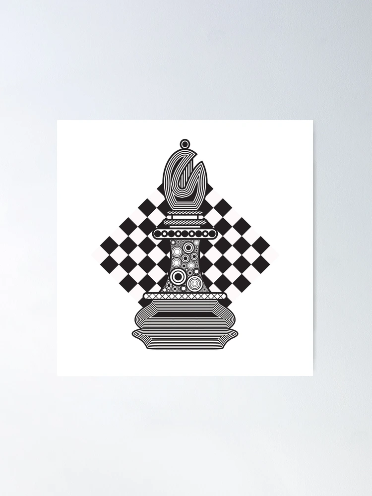 Premium Vector  Logo design never give up thinking with chess on the chess  board vintage illustration