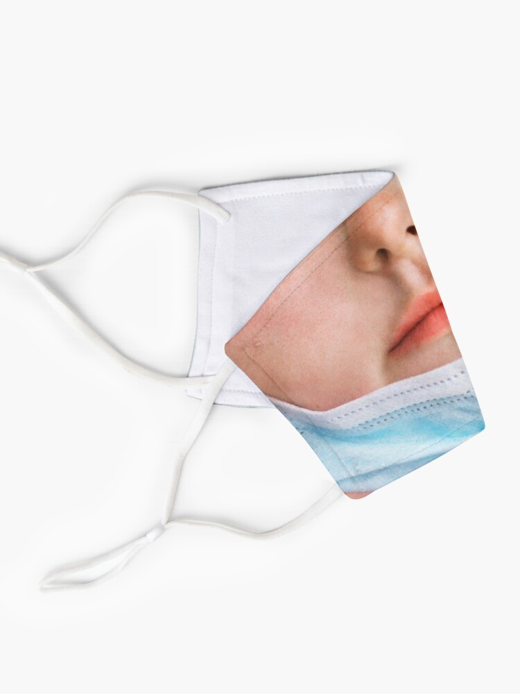 Alternate view of Badly worn medical mask - Girl Mask