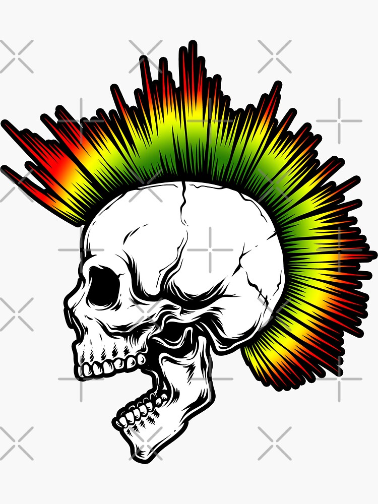 開店記念セール！ with Skull Punk Rasta Mohawk Colors Reggae アート・デザイン・音楽