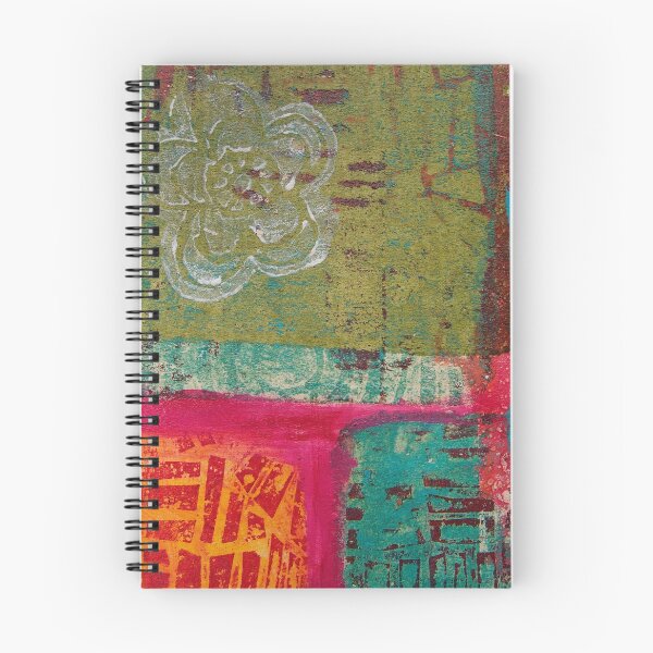 Item preview, patterned squares monoprint designed and sold by Karen Hammat.