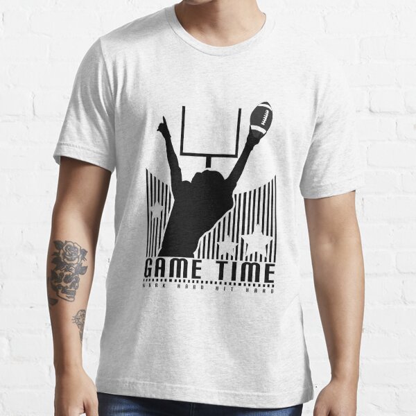 "Game Time Football (White)" Tshirt by Adamzworld Redbubble