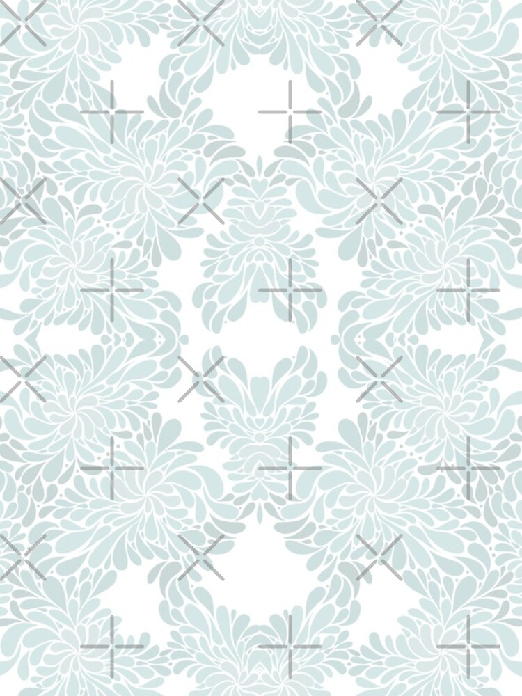 Baby Blue Abstact Floral Pattern by nykiway