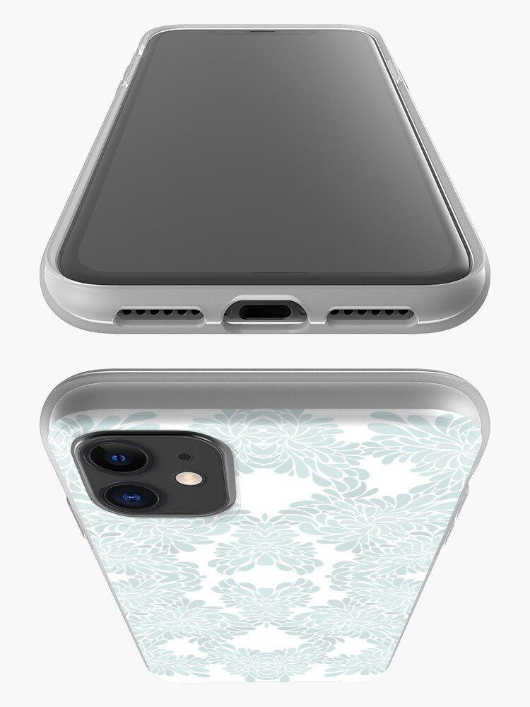 Alternate view of Baby Blue Abstact Floral Pattern iPhone Case & Cover