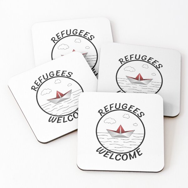 Item preview, Refugees Welcome Protest Refugee Paper Boat Gift designed and sold by CreatDifference.