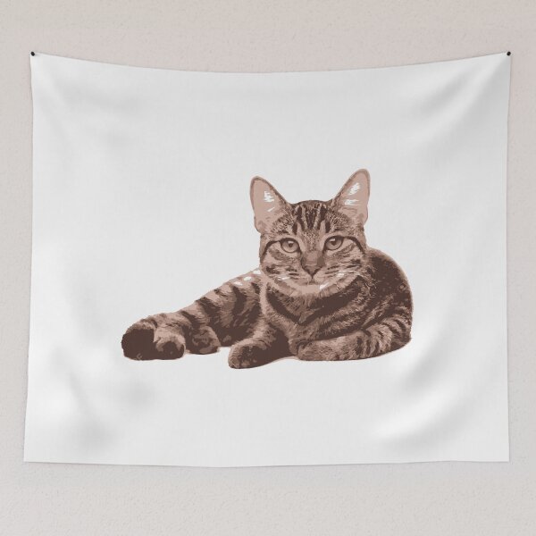 Item preview, black and white cat designed and sold by MariiaCreation.