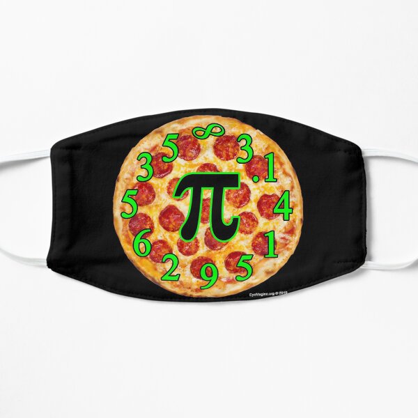 Pizza Pi Day Flat Mask