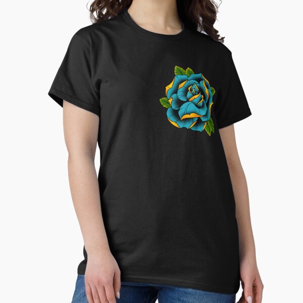 Item preview, Neotraditional Rose in Blue designed and sold by ArranVictory.