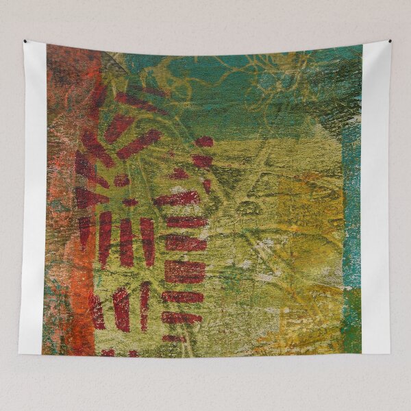 Item preview, Ancient Tomb monoprint design designed and sold by Karen Hammat.
