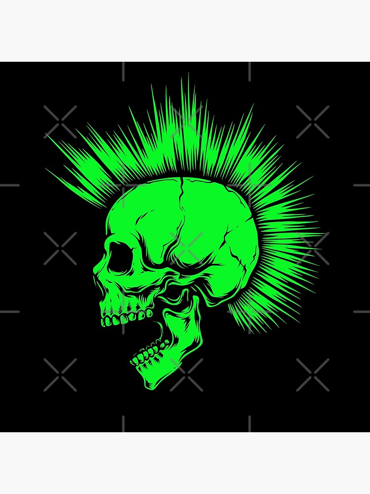 Punk rock music themed pattern design artwork | Premium Vector