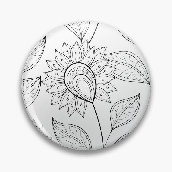 Item preview, Non Colored Spring Pattern with Floral Motifs designed and sold by lissantee.