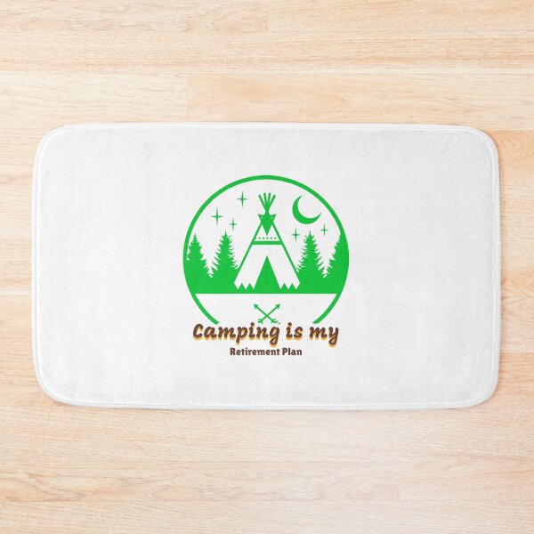 Item preview, Camping is my retirement plan teepee tent  designed and sold by Socool101.