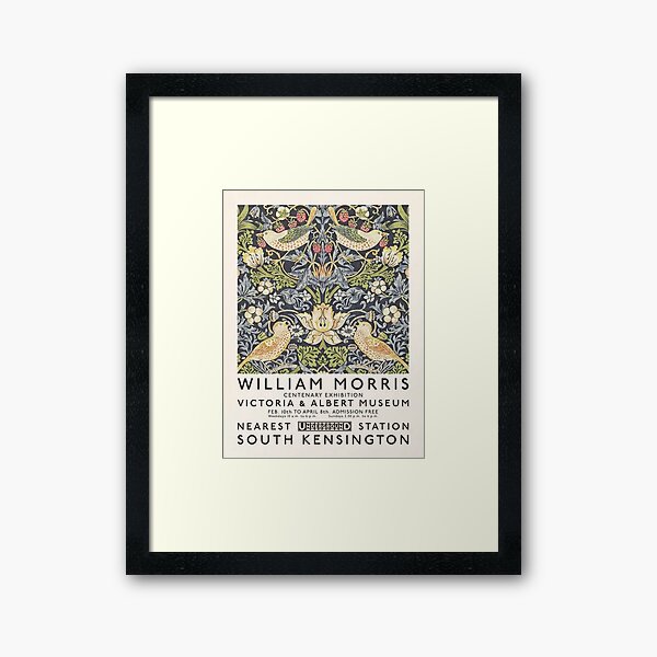 Strawberry Thief William Morris Art Exhibition Framed Art Print