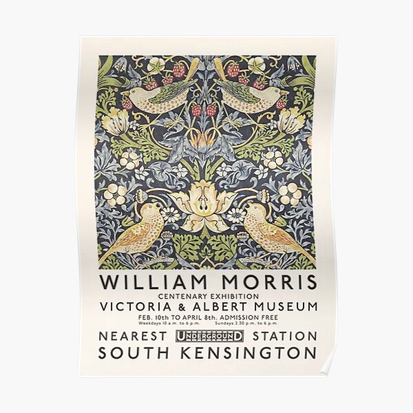 Erdbeerdieb William Morris Kunstausstellung Poster