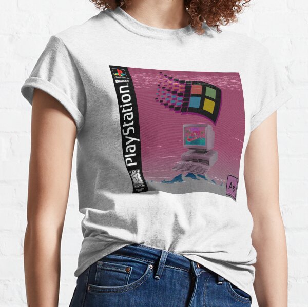 playstation vaporwave shirt