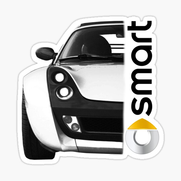 Smart Roadster with Smart Logo Sticker for Sale by Smart-Racer