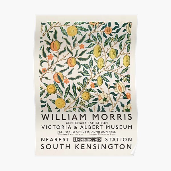 William Morris Art Exhibition Poster