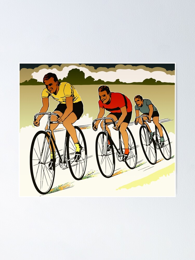 The race (cycling) retro vector art" for by aapshop | Redbubble