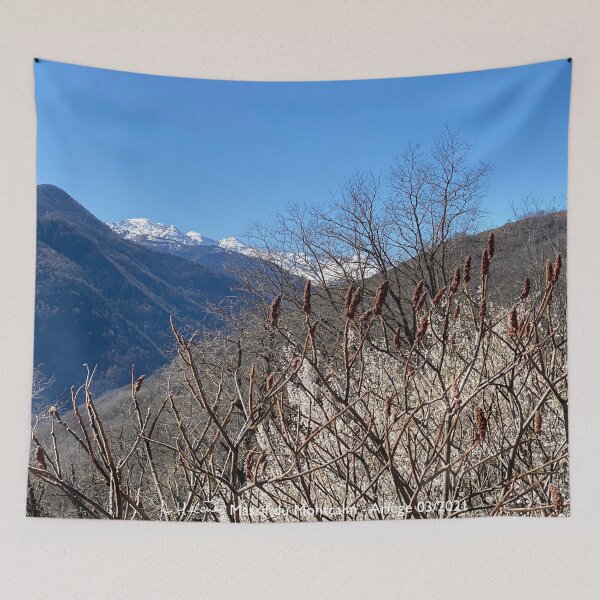 Item preview, Montcalm massif, flowers and snow from Lapege designed and sold by AHELENE.