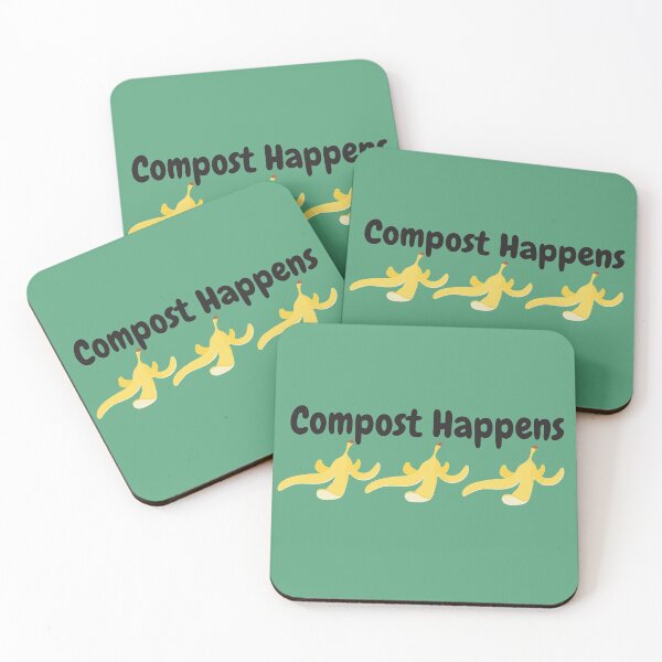 Item preview, Funny Gardening Saying - Compost Happens designed and sold by Schka.
