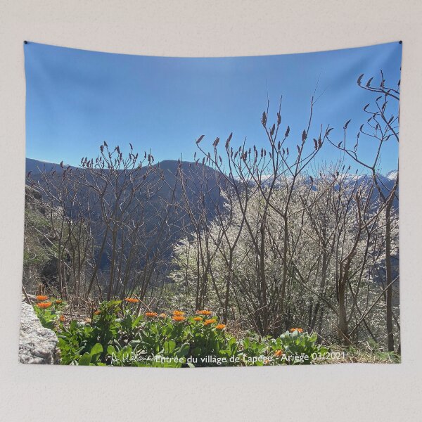 Item preview, Montcalm massif seen from the village of Lapege designed and sold by AHELENE.