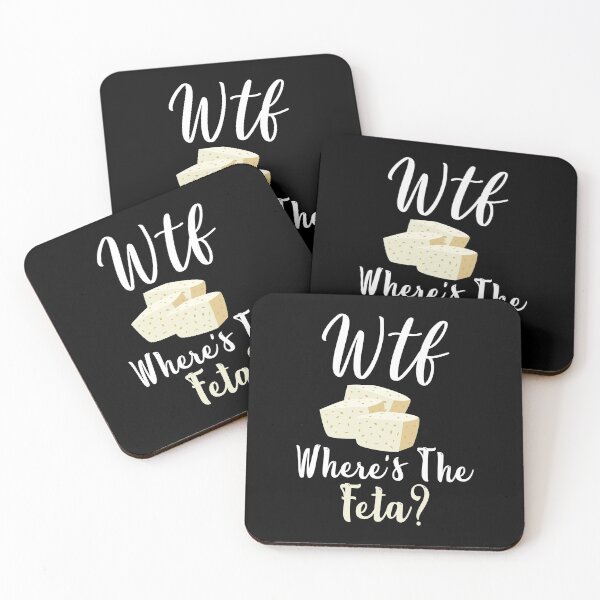Item preview, WTF Where's The Feta Funny Feta Cheese Lover Quotes designed and sold by Scratches Tees.
