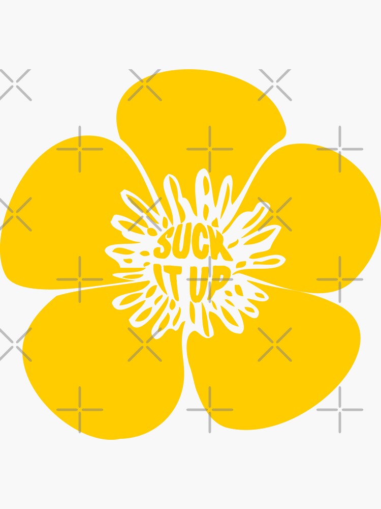 Thumbnail 3 of 3, Sticker, Suck It Up Buttercup designed and sold by EthosWear.