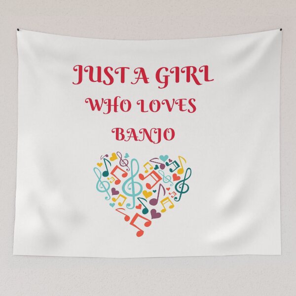 Item preview, Just A Girl Who Loves Banjo Banjolele designed and sold by joabaj.
