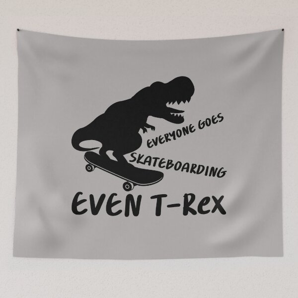 Item preview, Everyone Goes Skateboarding Even T-rex Shirt,Funny T-rex Play Skateboard Tshirt,Skateboard Lovers Tees designed and sold by Babe3955.