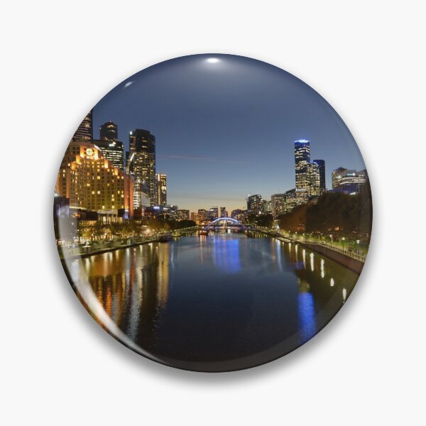 Item preview, Melbourne South Bank and Yarra River shot after sunset, Australia, modern art, wall art, print, personalised gifts, custom printed gifts designed and sold by CameraDesign.