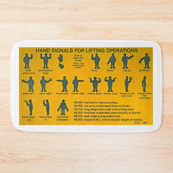 Item preview, British Railways banksman crane operating signals designed and sold by Random Railways.
