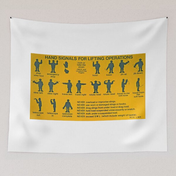 Item preview, British Railways banksman crane operating signals designed and sold by Random Railways.