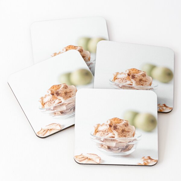 Item preview, Apple Cinnamon Crispy Chips, Food Photography Print, Kitchen Print, Restaurant Cuisine Art Print designed and sold by radub85.