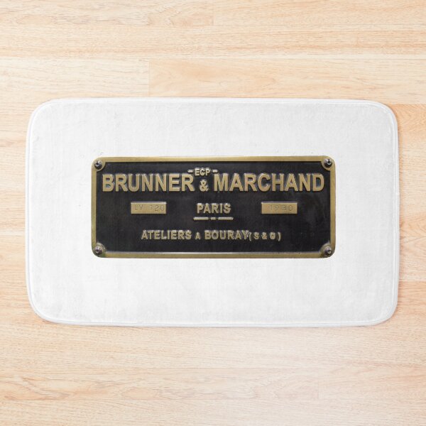 Item preview, Brunner & Marchand loco builders plate designed and sold by Random Railways.