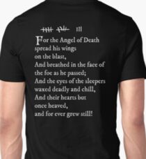 Archer - Pam's tattoo (Lord Byron poem) - white text Unisex T-Shirt