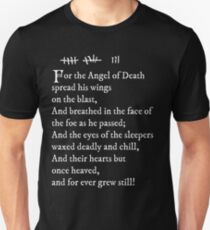 Archer - Pam's tattoo (Lord Byron poem) - white text Unisex T-Shirt