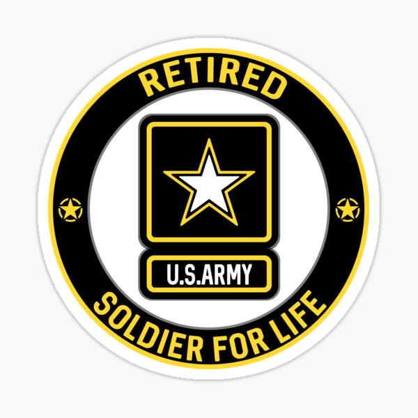 Army Retired Stickers | Redbubble