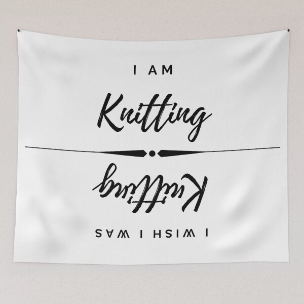 Item preview, Wish I Was Knitting designed and sold by PseudoEnergy.
