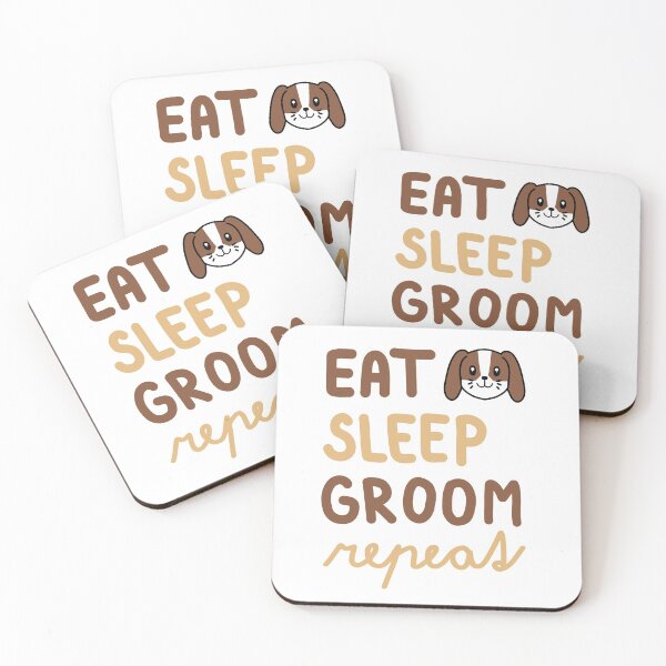 Item preview, Dog Grooming Eat Sleep Groom Repeat designed and sold by MirkasDesign.